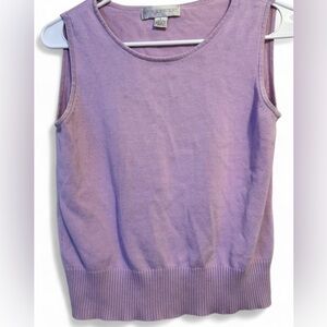 Lavender Sleeveless Knit Top